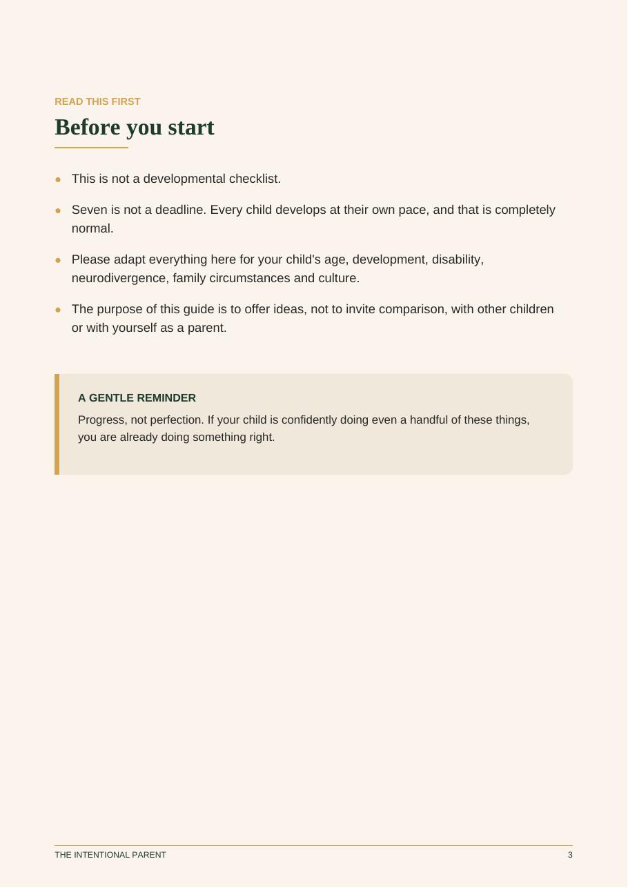 50 Things to Teach Your Child Before Age 7, sample page 2