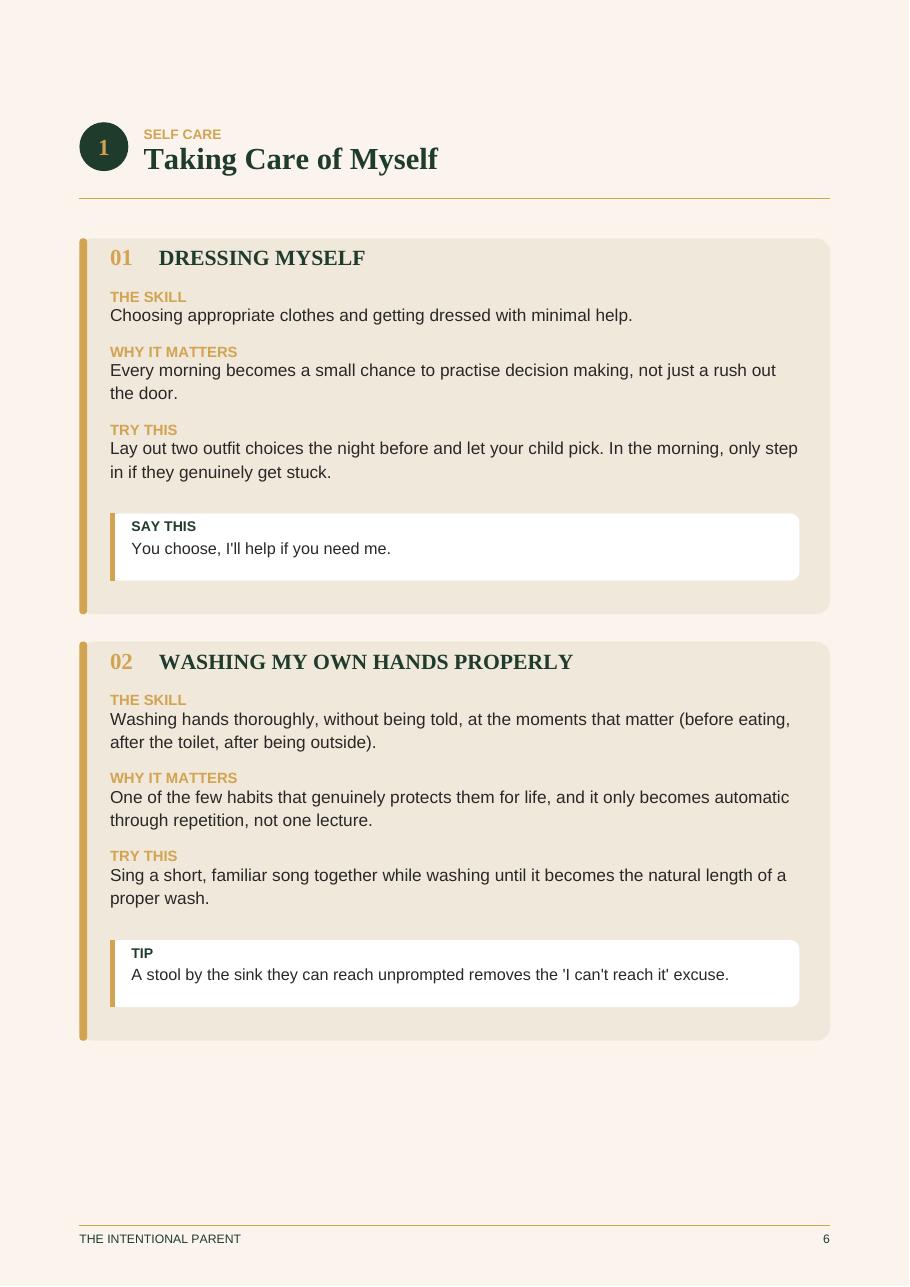 50 Things to Teach Your Child Before Age 7, sample page 5