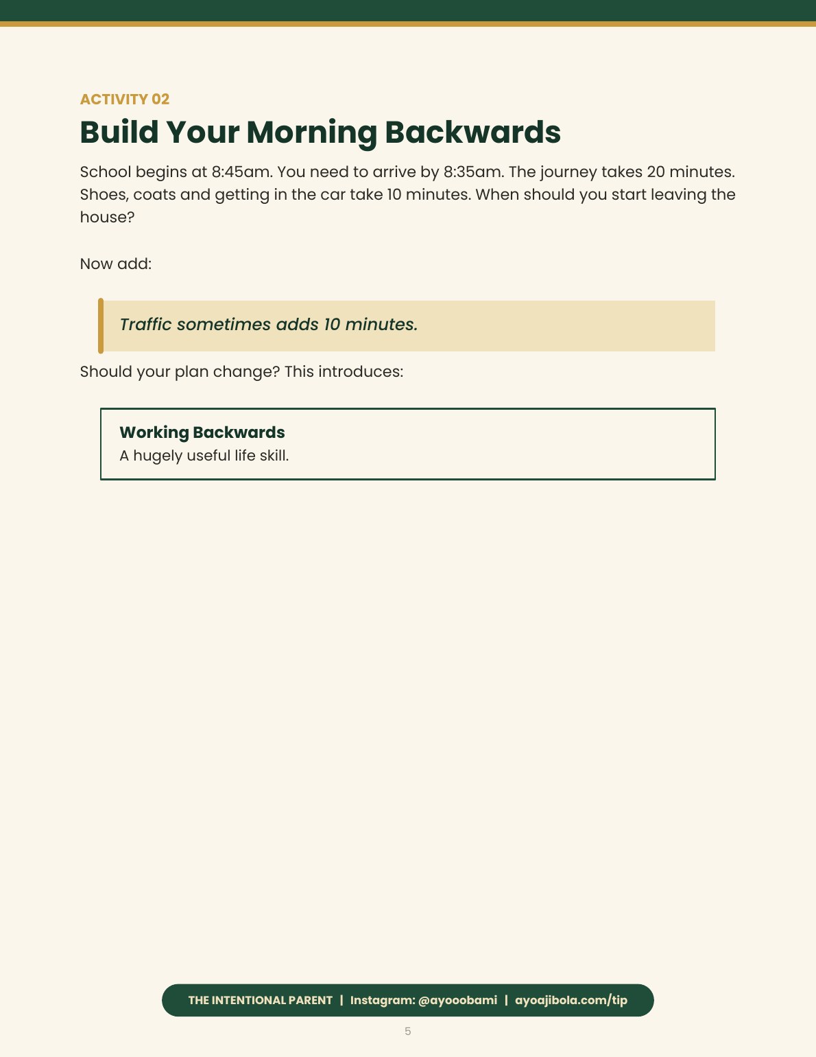 The Calm Mornings Pack, sample page 4