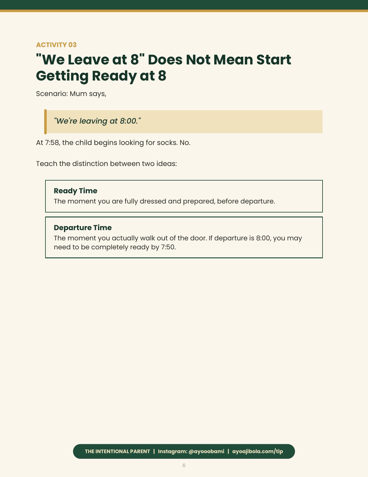 The Calm Mornings Pack, sample page 5