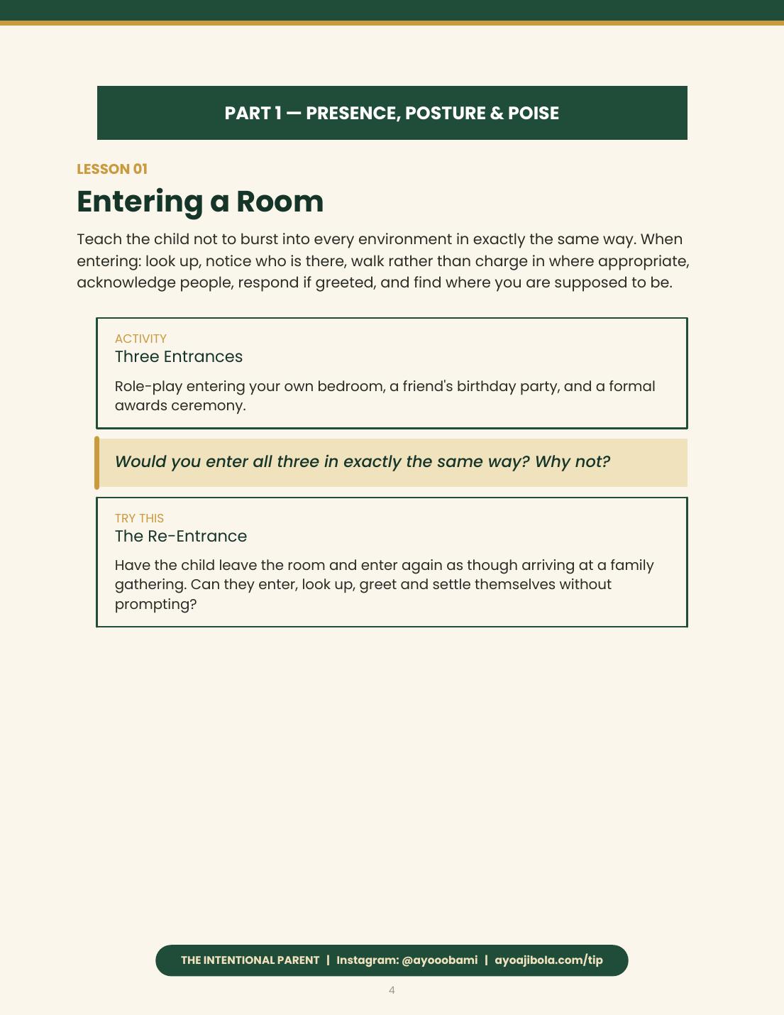 The Young Person's Guide to Etiquette, sample page 1