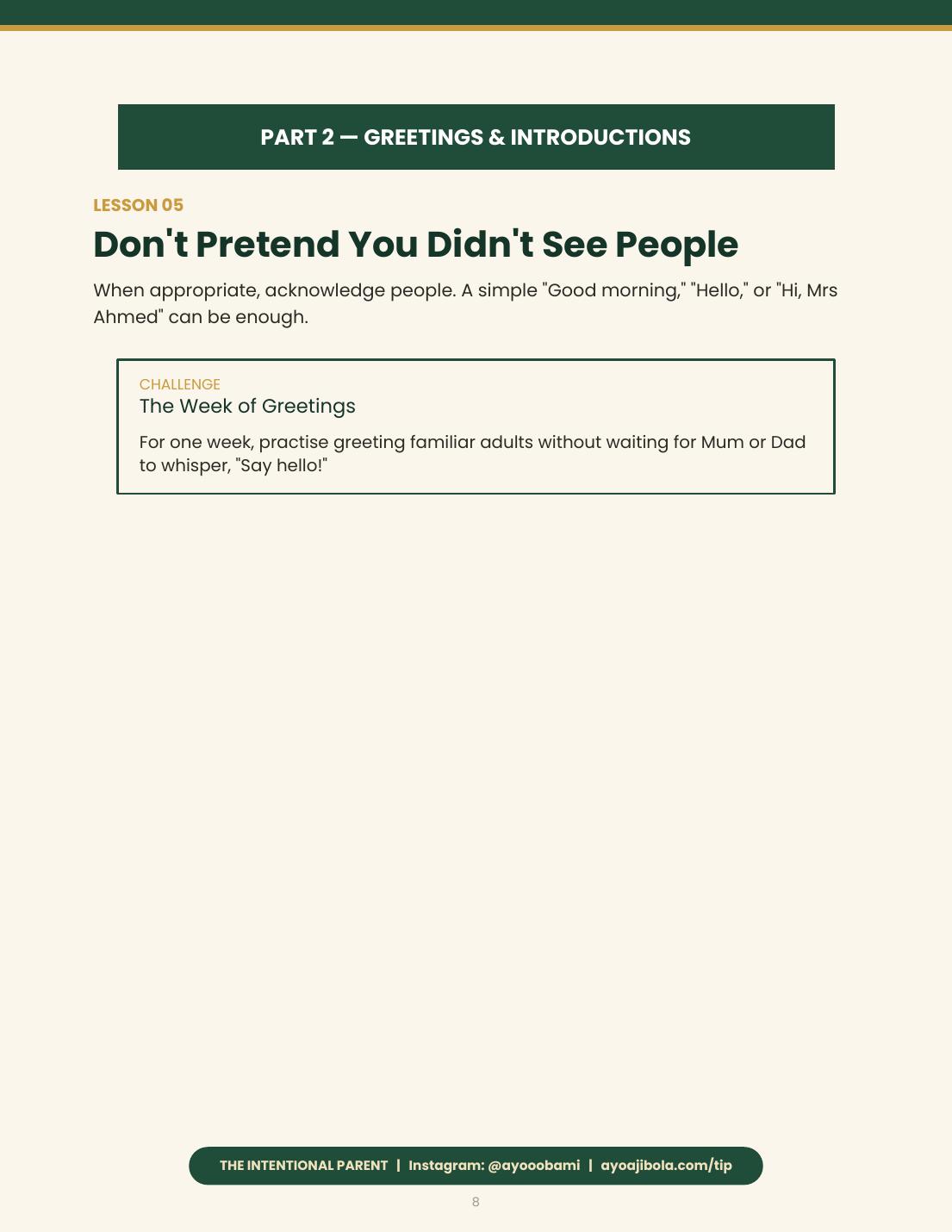 The Young Person's Guide to Etiquette, sample page 5